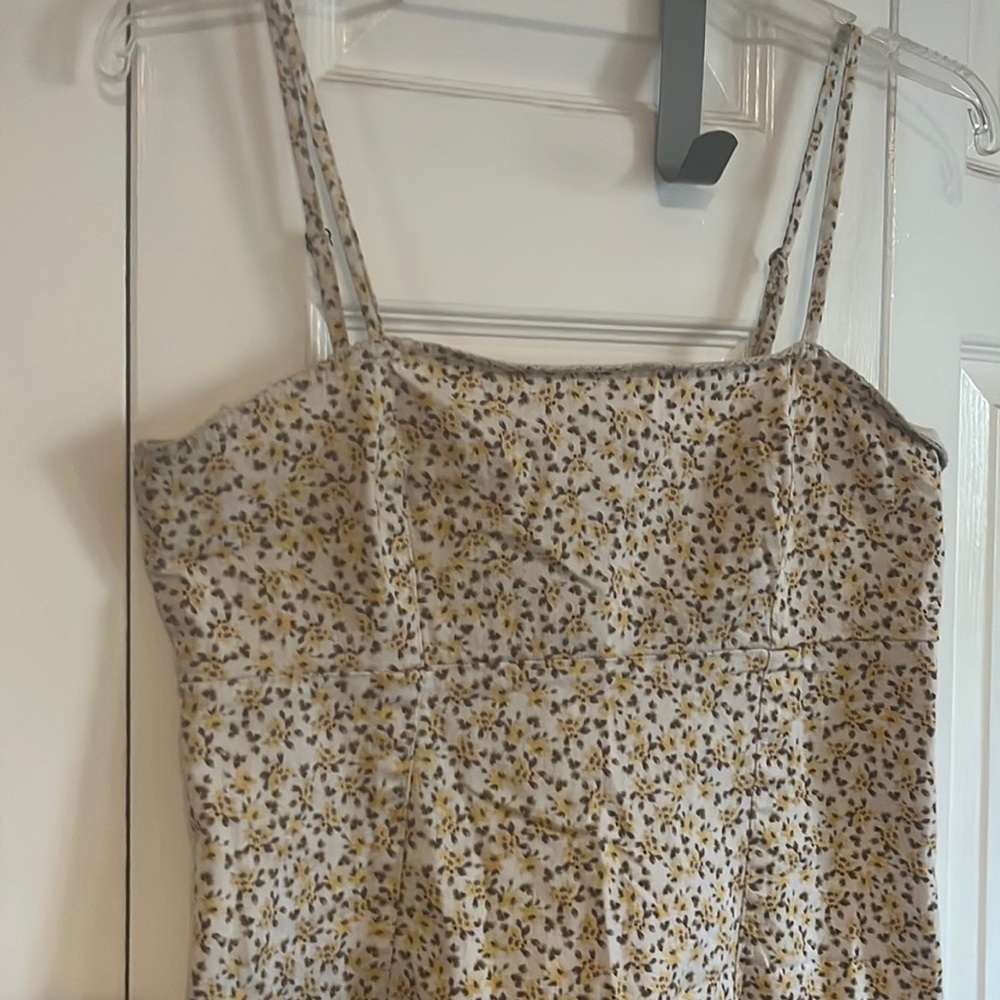 Wild fable yellow mini sundress, size L